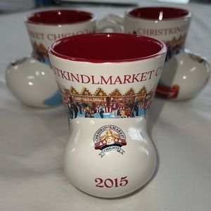 Three Chicago 20th Anniversary Boot Mugs